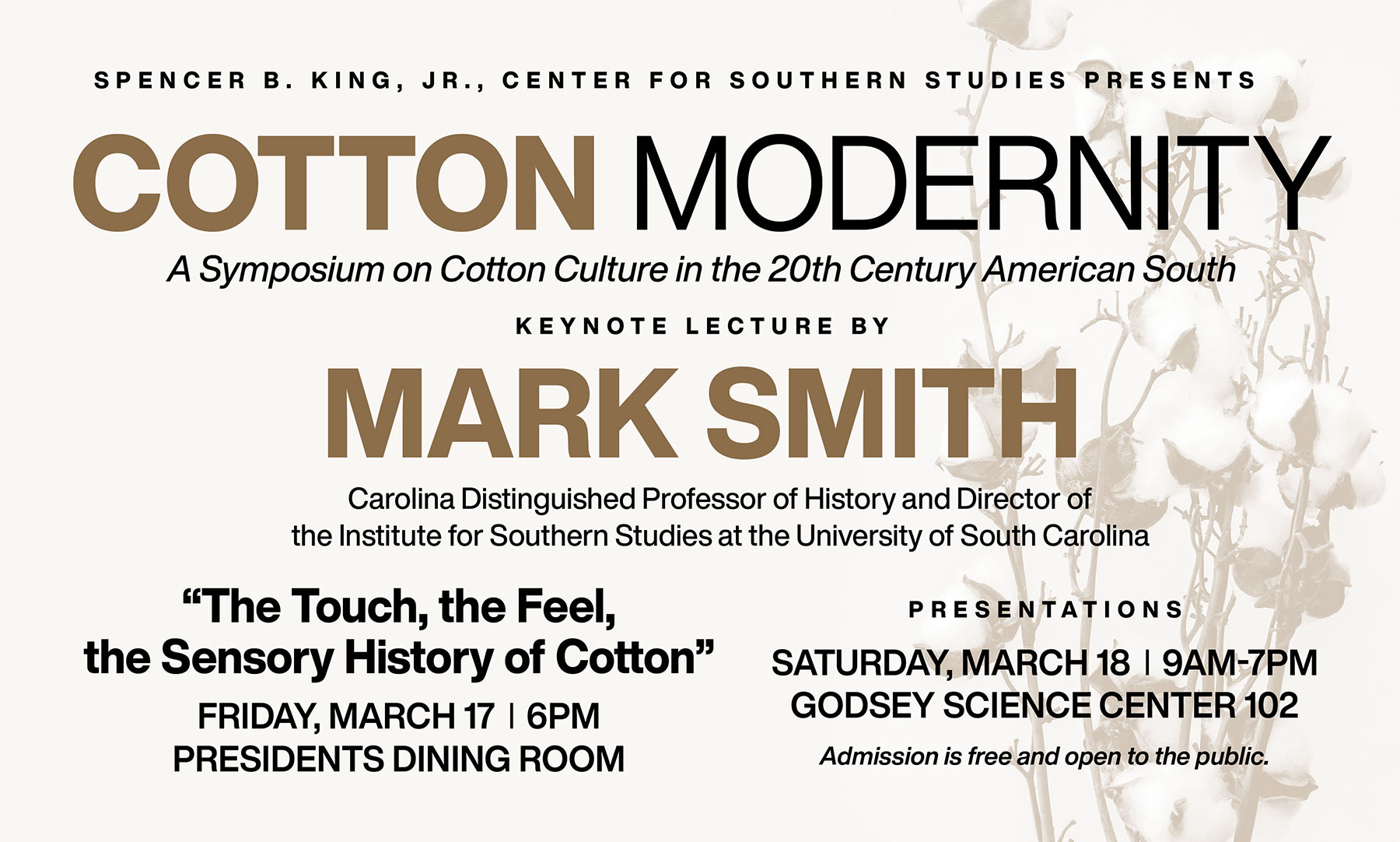 Cotton Symposium Promotional Graphic