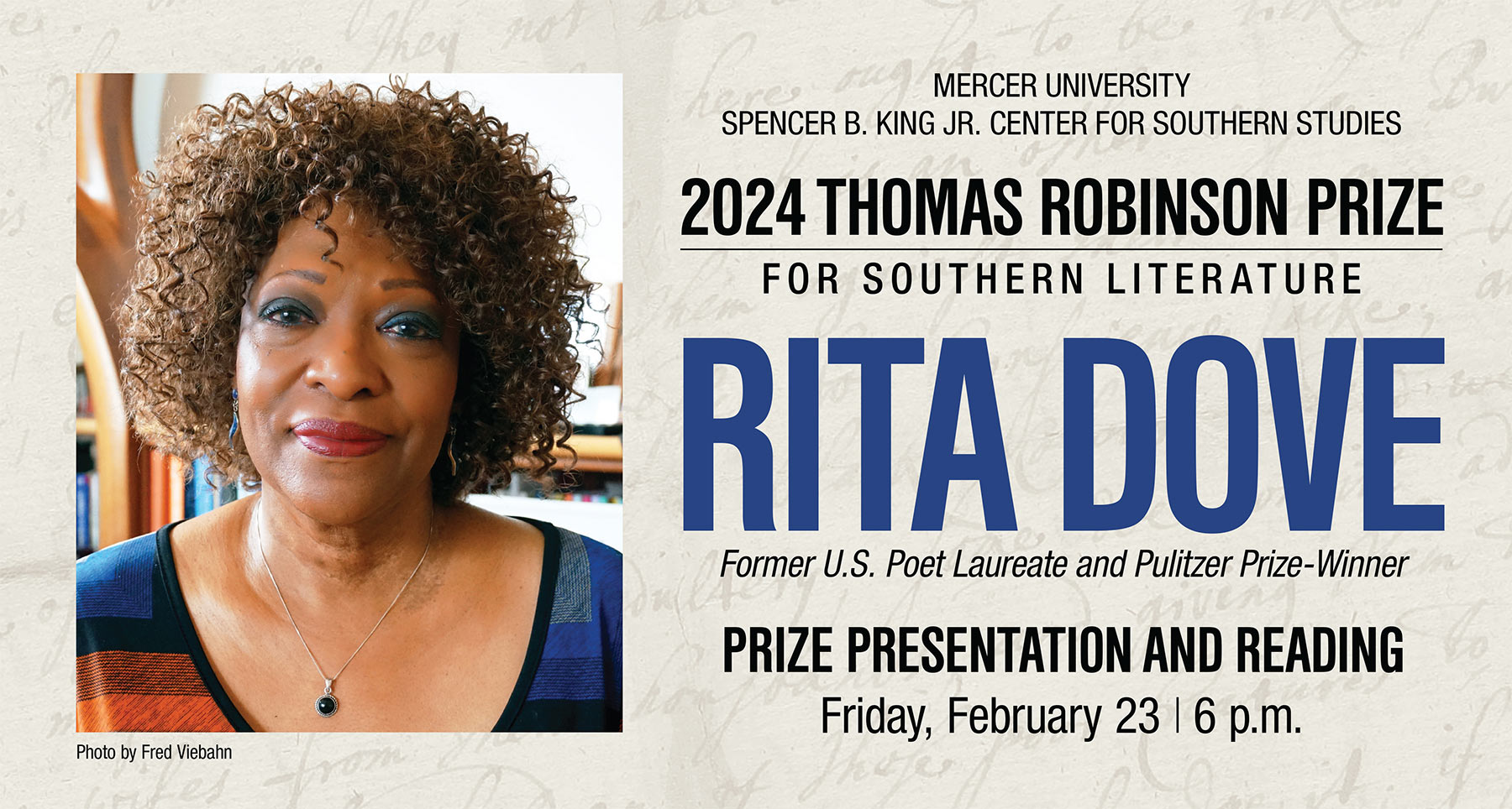 2024 Thomas Robinson Prize for Southern Literature